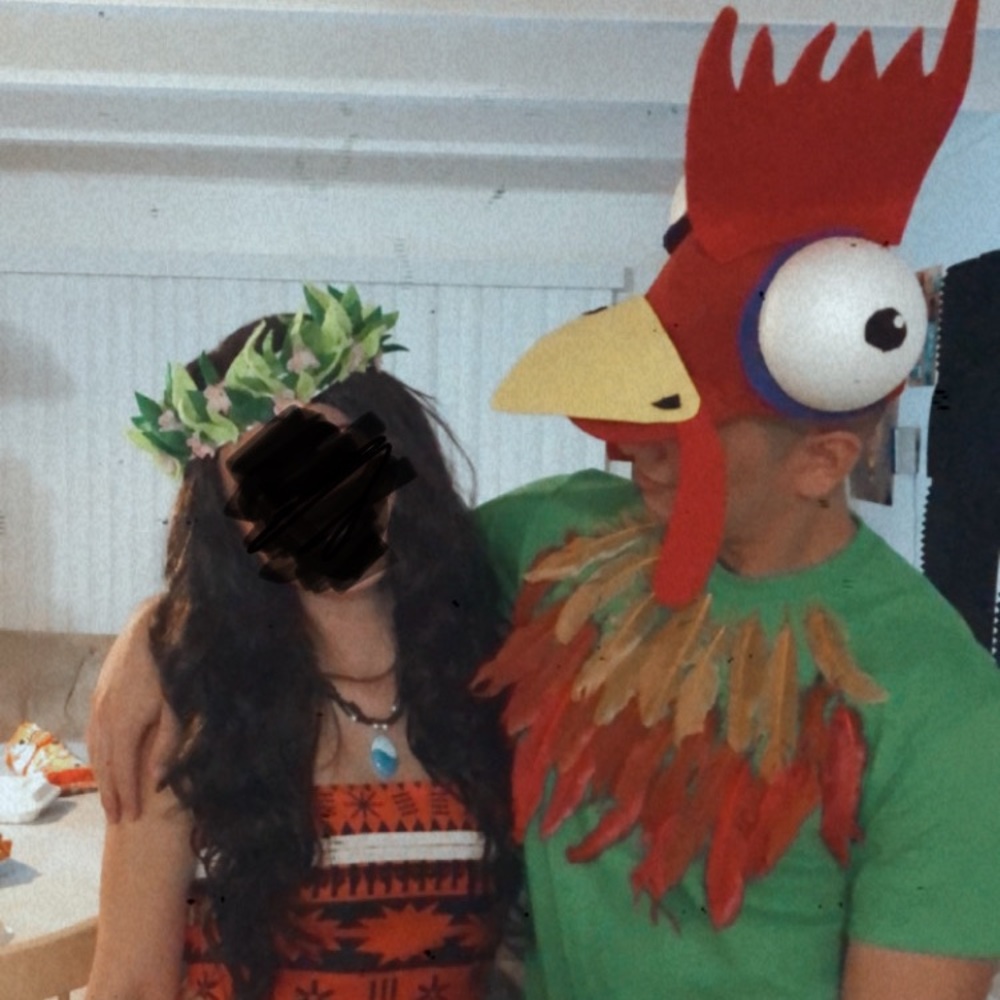Moana costume + hei hei hat